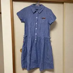 FAMILIAR 半袖ワンピース 160サイズ 青