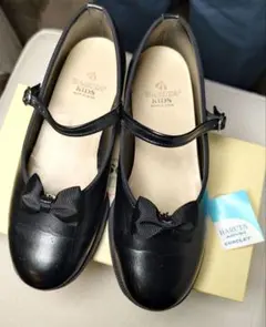 HARUTA KIDS 黒ローファー 22cm