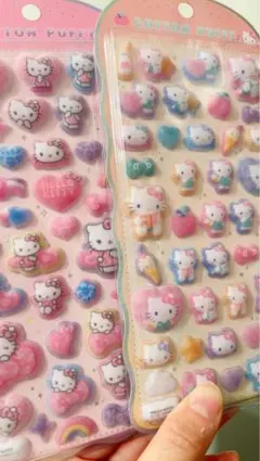 Hello Kitty コットンパフぃ2シートセットおまけつき