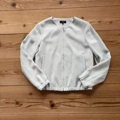 セオリー クルーネックボンバージャケット ノーカラー ブルゾンのサムネイル
