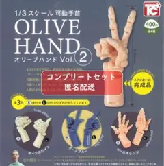 1/3スケール 可動手首 オリーブハンド Vol.2 全6種 ガチャ