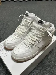 NIKE AIR FORCE 1 MID By You ホワイト ガムソール