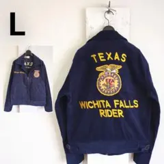 現行　FFAジャケット　デッドストック　コーデュロイ　ネイビー　L
