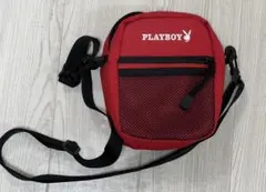 PLAYBOY ショルダーバッグ ポーチ プレイボーイ 小さめ レッド 美品のサムネイル