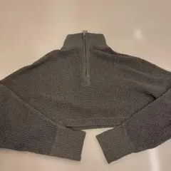 Clea Clea グレー ハーフジップ セーター