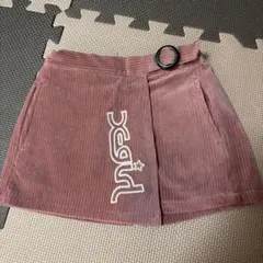 x-girlコーデュロイ スカート風ショートパンツ