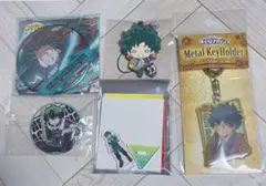 僕のヒーローアカデミア　緑谷出久　にとたん　缶バッジ　原画展メタルキーホルダー