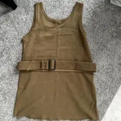 【美品】MOUSSY カーキ ノースリーブ