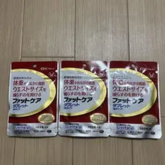 お値下げ　大正製薬　ファットケア　タブレット　42粒14日分×3袋セットのサムネイル
