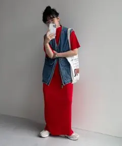 【新品未使用】wee9s デイリーデイリースーパーストレッチプリーツワンピース