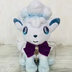 マイピカチュウ、ポケモンfit 、ぬいぐるみ用　パープルリボン　金の鍵
