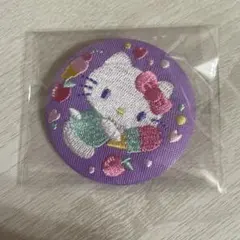⭐️美品⭐️刺繍缶バッジ　ハローキティ