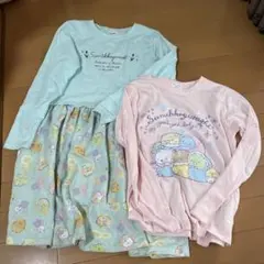 すみっコぐらし 長袖カットソー 、ワンピース　2点セット　140