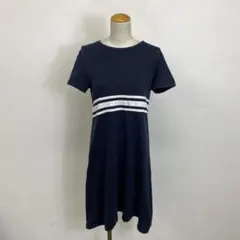 DKNY シャツワンピース ネイビー ロゴプリント 平成 y2k vintageのサムネイル