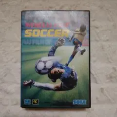 ワールドカップサッカー□箱、説明書、ソフトのセット　メガドライブ