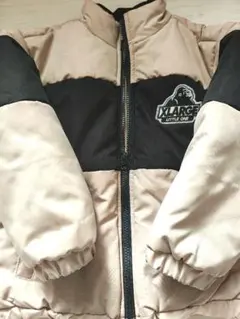 記名なし◆XLARGE ベージュ・黒 ジャケット 110cm　エクストララージ