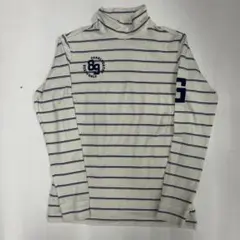 PEARLYGATES サイズ0表記　モックネック　長そでボーダー