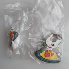 夏目友人帳 喫茶店ラバーキーホルダー ニャンコ先生徒然ストラップpart６