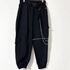 新品未使用　カーゴパンツ ブラック ストリート　レディース　秋服　Ｍ