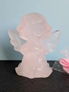 水晶 天使ちゃん♡ 虹あり♡ エンジェル 天然石 彫刻 置物 新入荷