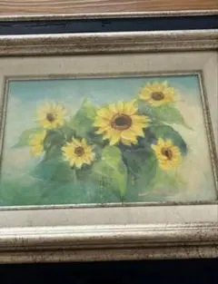 ひまわり 絵画原画 アクリル画テクスチャーアート - メルカリ