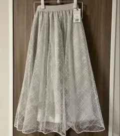 リリアンカラット スパンコール フレアスカート