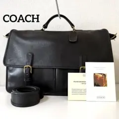 希少✨ COACH オールドコーチ 2way ビジネス バッグ レザー 大容量のサムネイル