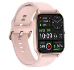 スマートウォッチ レディース 通話機能付き 大画面 ピンク プレゼント 可愛い