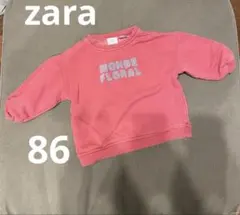 ZARA モダンフローラル トレーナー 12-18ヶ月