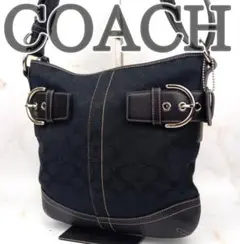 COACH ソーホー ショルダーバッグ ワンショルダー シグネチャー ブラック