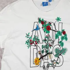 adidas Originals アディダス 花柄 グラフィックTシャツ 白XL