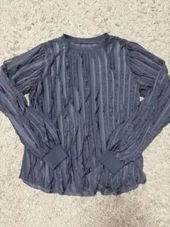 Redial フリルTシャツ チャコール　M