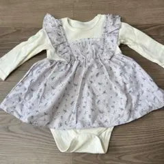 ブランシェス　ワンピース型ロンパース 長袖　80cm