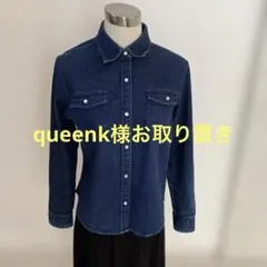 ユニクロ 長袖シャツ デニムシャツ ストレッチ トップス レディース Ｌサイズ