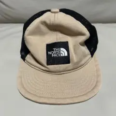 難ありTHE NORTH FACE ベージュ黒 メッシュキャップ　ベビー