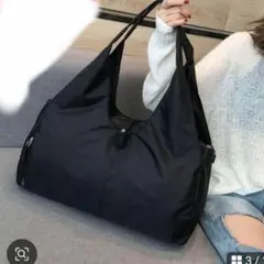 値下げ　ボストンバッグ ブラック　シューズケース付き