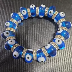 青い目のデザイン ブレスレット