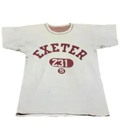 50s 小文字ランタグ チャンピオン リバーシブルT 3段プリント EXETER