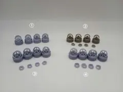 ミニカー　1/64　カスタムパーツ　タイヤホイール　４セット　まとめ売り