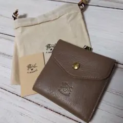 新品 IL BISONTE イルビゾンテ がま口二つ折り財布