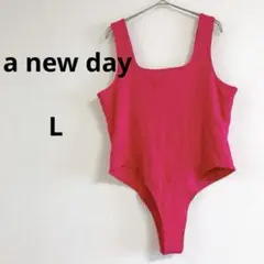 即購入OK✨a new day【L】ピンク レオタード ボディースーツ