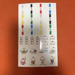 ボートレース　猫キャラクター ステッカーシート