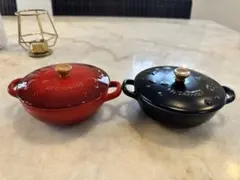 Le Creuset ミニ・マルミット スターレリーフ 2個セットのサムネイル
