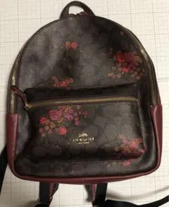 COACH 花柄リュック 花柄 Coach(コーチ) バックパック・リュック(レディース) - 海外