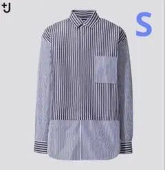 UNIQLO ストライプ柄 長袖シャツ ユニクロ+J メンズ sizeSのサムネイル