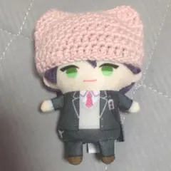 【ピンク】ぬいぐるみ にじぱぺっと にじぱぺ ニット帽 編み物 猫耳 帽子