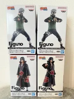 NARUTOナルト疾風伝 Figunoうちはイタチ・はたけカカシ 全4種　12個 NARUTO ナルト Figuno はたけカカシ うちはイタチ 4種類セット - メルカリ