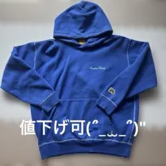 FR2DOKOフード付きパーカー 青