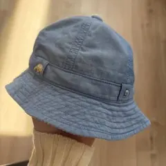 ファミリア　ベビー　帽子　車　刺繍 水色　51cm