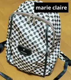 marie claire マリー・クレール☘クローバー柄リュック　美品A4対応のサムネイル